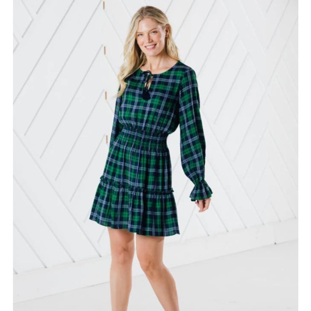 Sail to Sable Blackwatch Plaid Tartan Dress